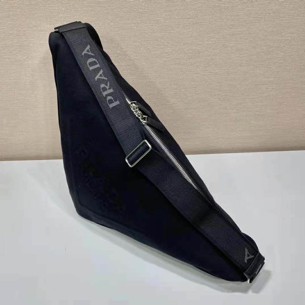 Prada Women Canvas Prada Triangle Bag-Black - image 4