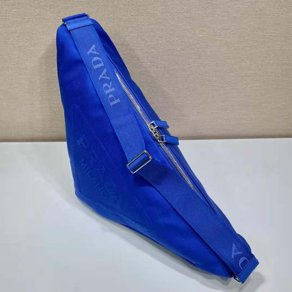 Prada Women Canvas Prada Triangle Bag-Navy - image 4
