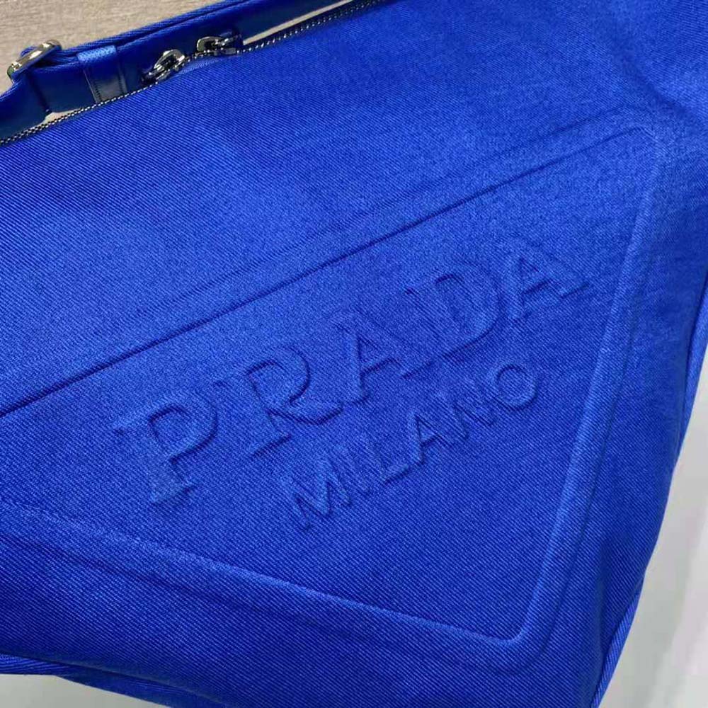 Prada Women Canvas Prada Triangle Bag-Navy - image 7