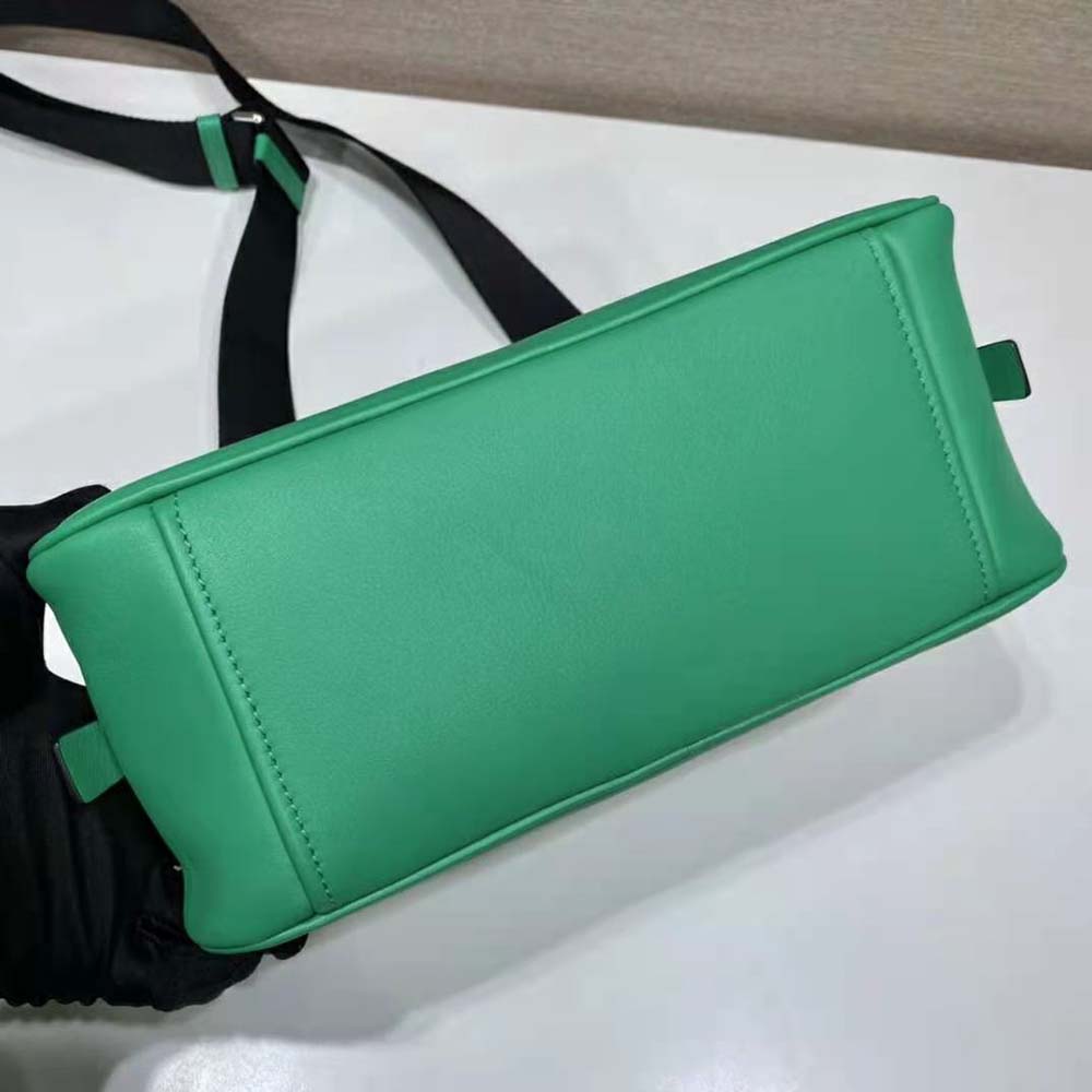 Prada Women Leather Prada Triangle Bag-Green - image 7