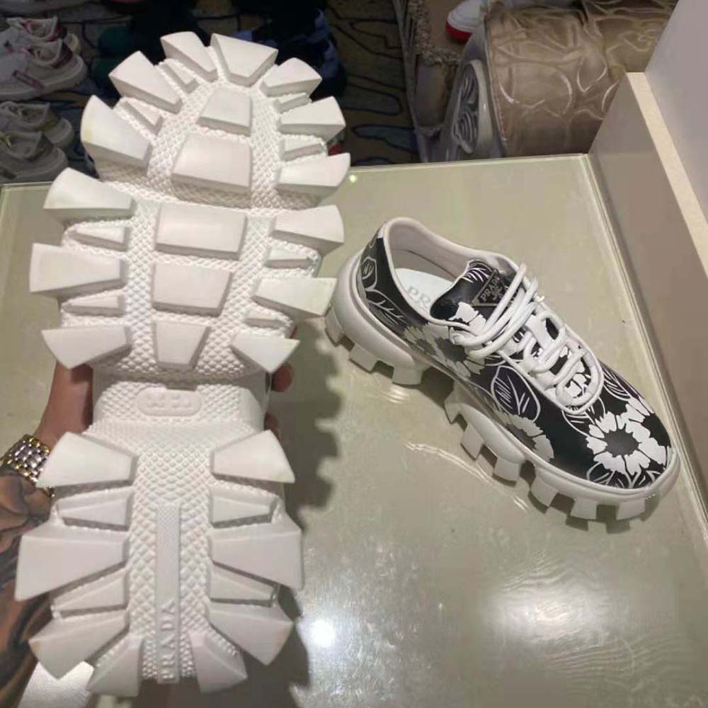 Prada Women Printed Nylon Sneakers-Black - image 9