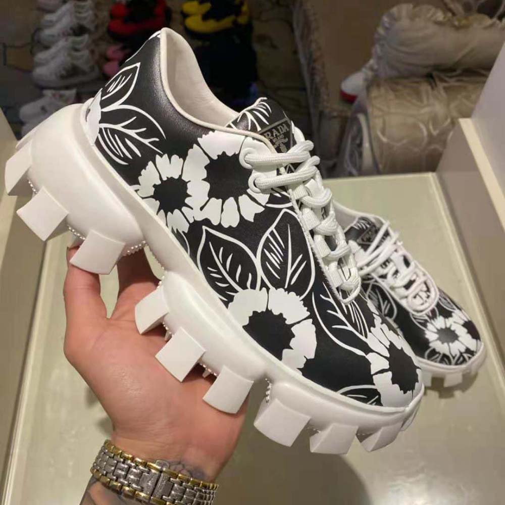 Prada Women Printed Nylon Sneakers-Black - image 6