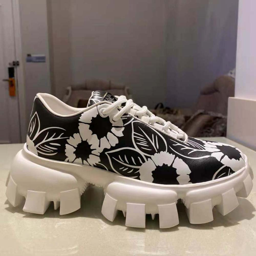 Prada Women Printed Nylon Sneakers-Black - image 7