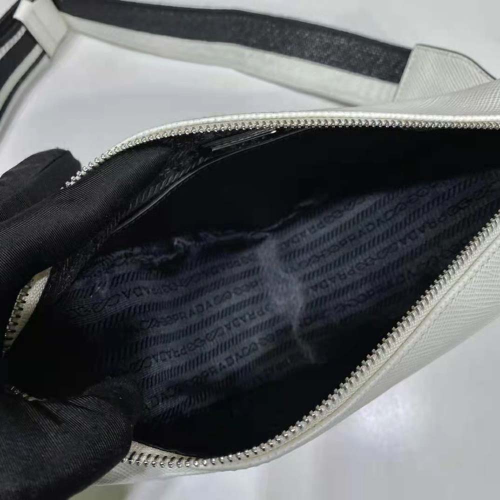 Prada Women Saffiano Prada Triangle Bag-Black - image 7