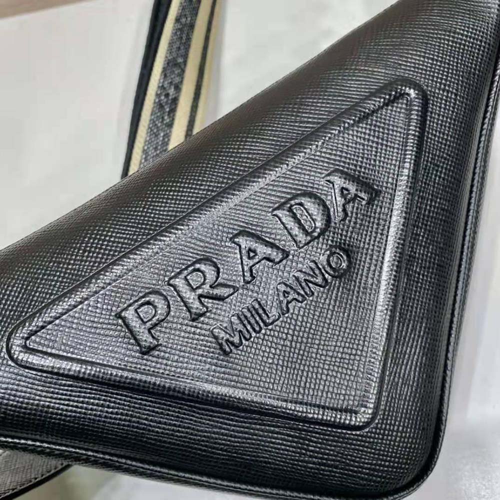 Prada Women Saffiano Prada Triangle Bag-Black - image 6