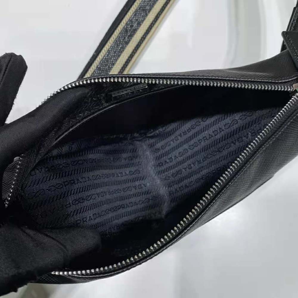 Prada Women Saffiano Prada Triangle Bag-Black - image 9