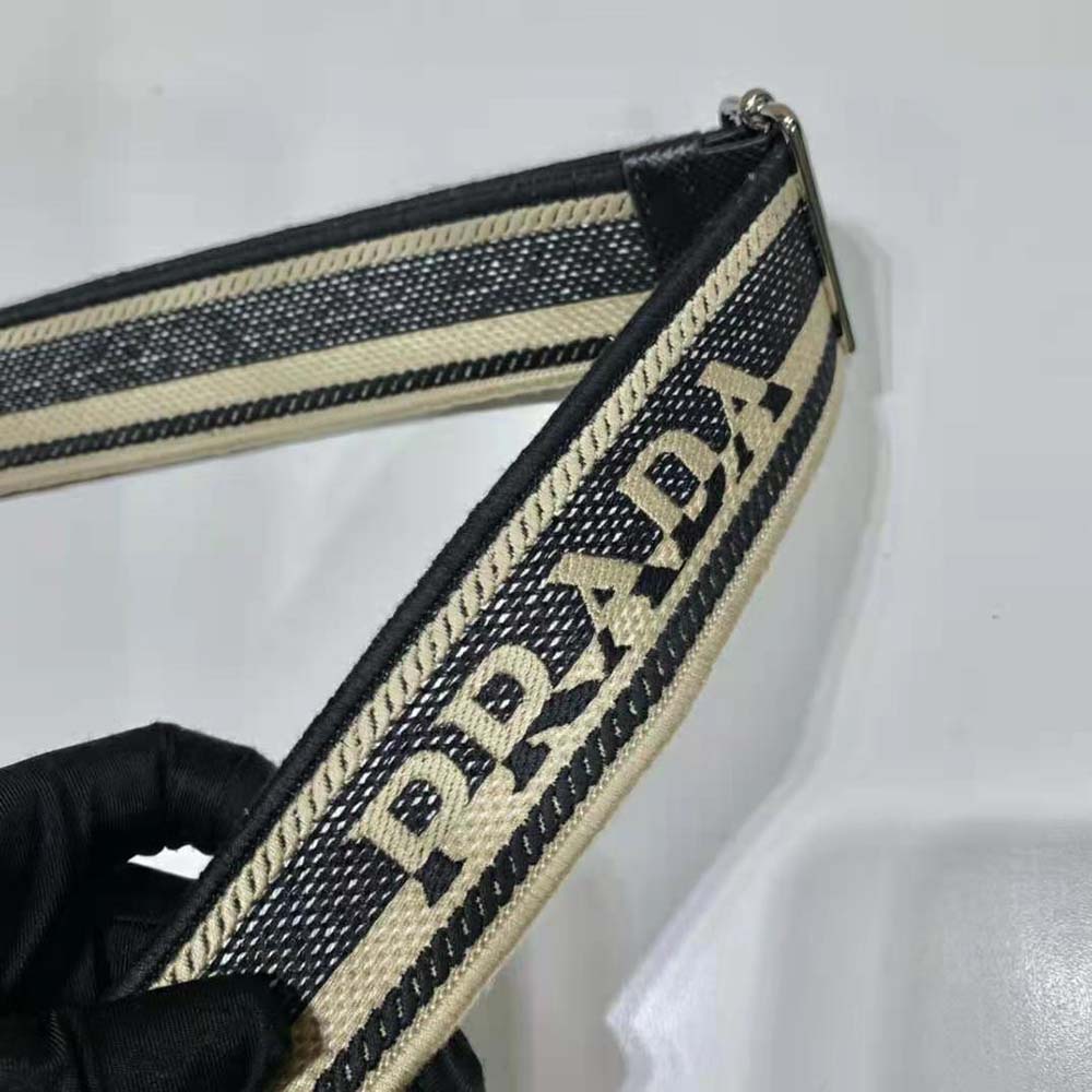 Prada Women Saffiano Prada Triangle Bag-Black - image 8