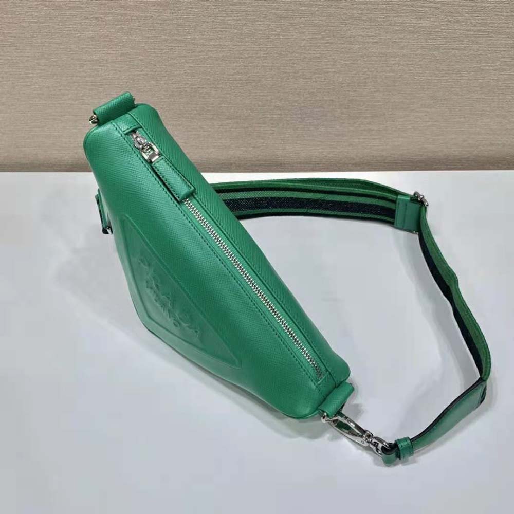 Prada Women Saffiano Prada Triangle Bag-Green - image 5