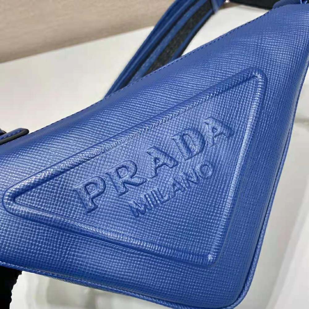 Prada Women Saffiano Prada Triangle Bag-Navy - image 8