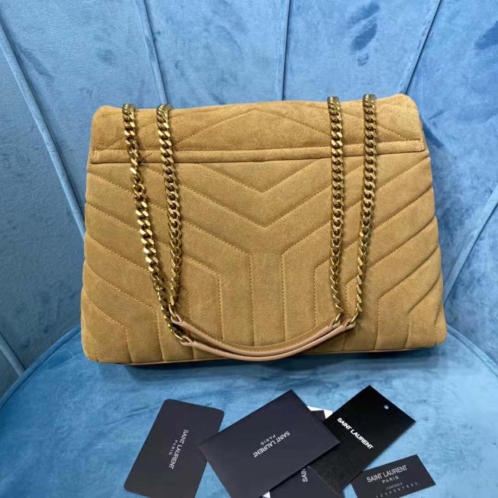 Saint Laurent YSL Women Loulou Medium Bag in Y-Quilted Suede - image 5