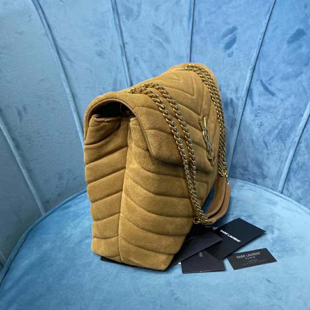 Saint Laurent YSL Women Loulou Medium Bag in Y-Quilted Suede - image 6