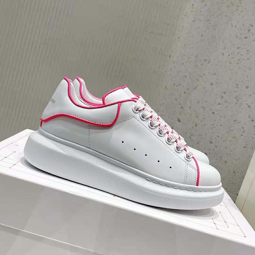 Alexander Mcqueen Women Oversized Sneaker in Neon Pink - image 4