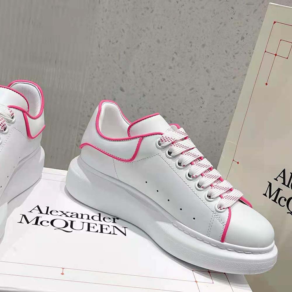 Alexander Mcqueen Women Oversized Sneaker in Neon Pink - image 6