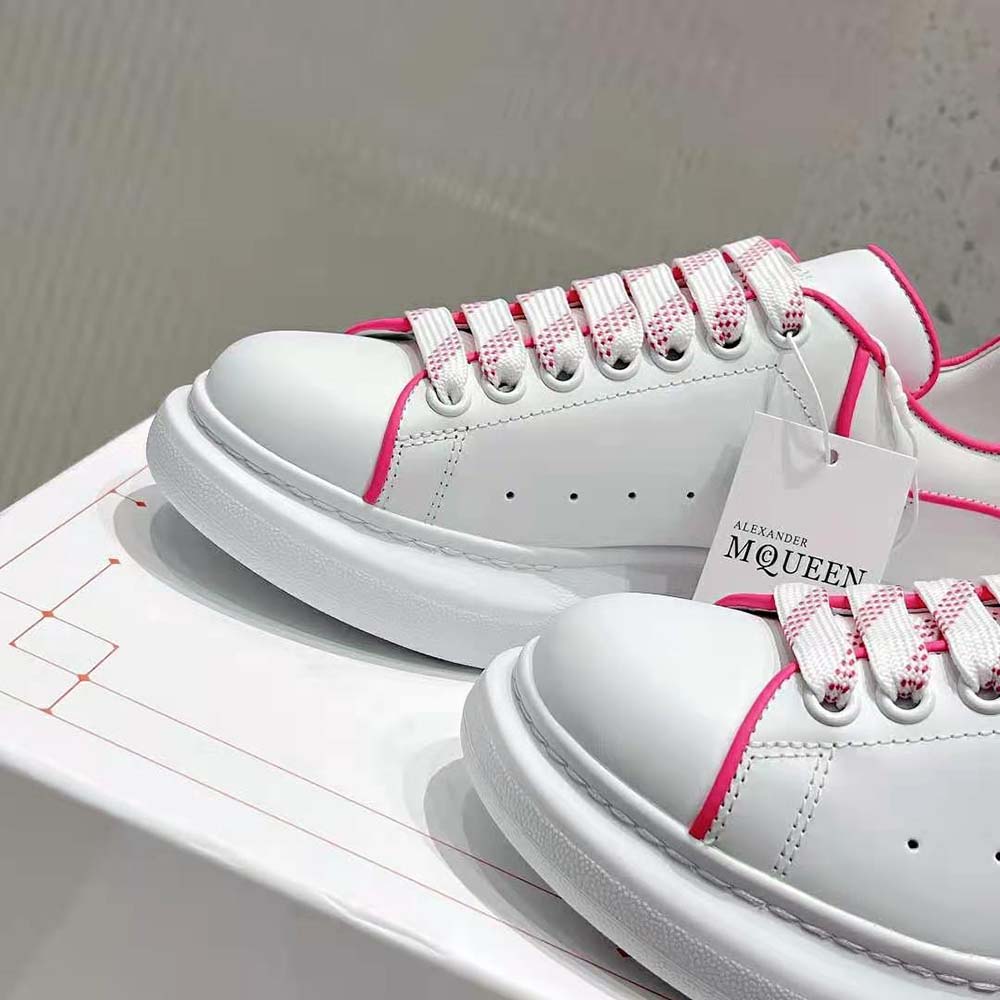 Alexander Mcqueen Women Oversized Sneaker in Neon Pink - image 8