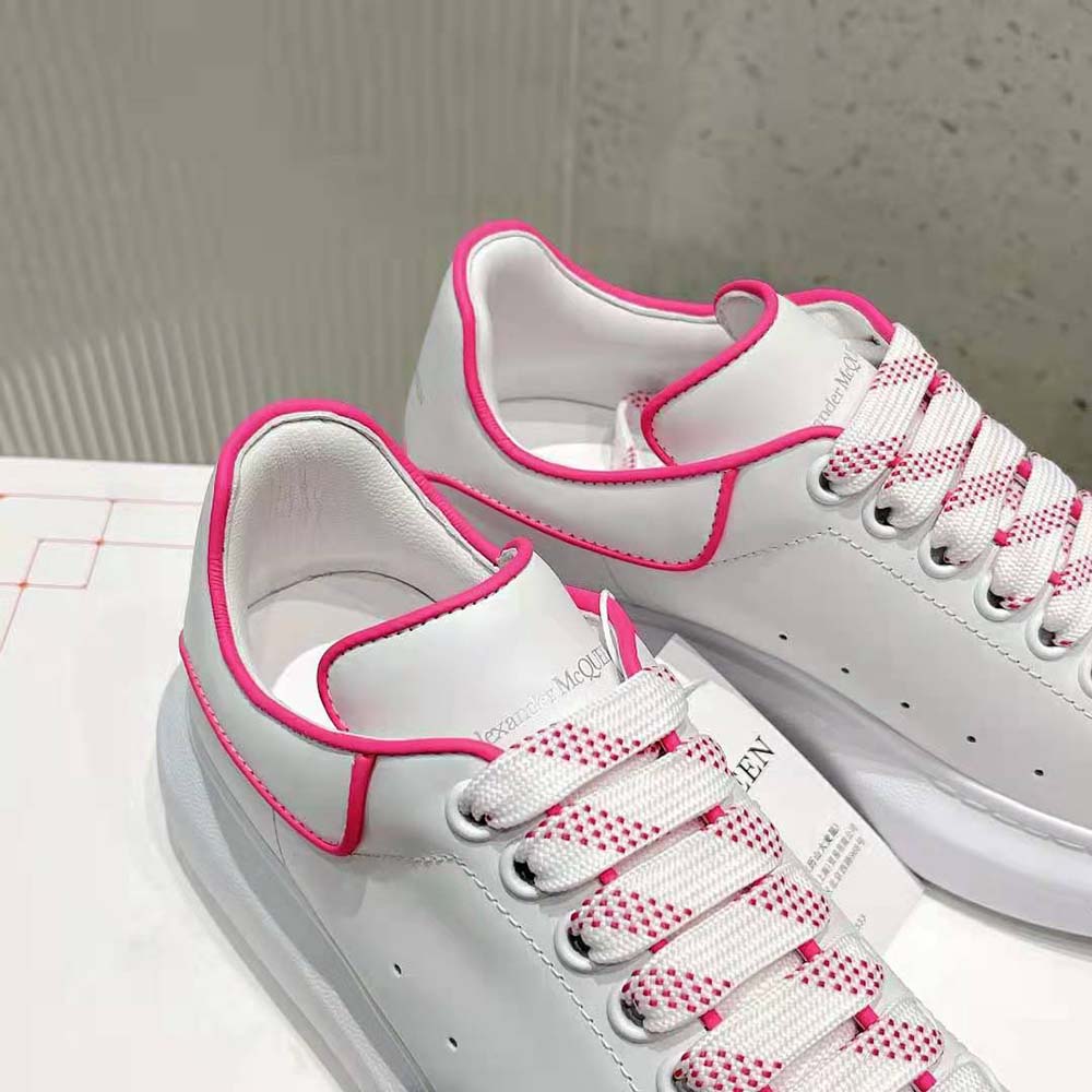 Alexander Mcqueen Women Oversized Sneaker in Neon Pink - image 7