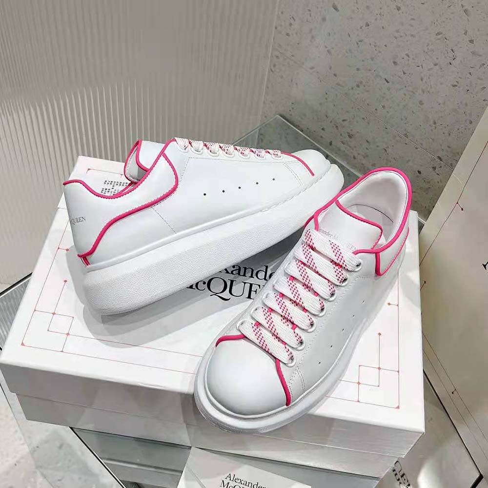 Alexander Mcqueen Women Oversized Sneaker in Neon Pink - image 5