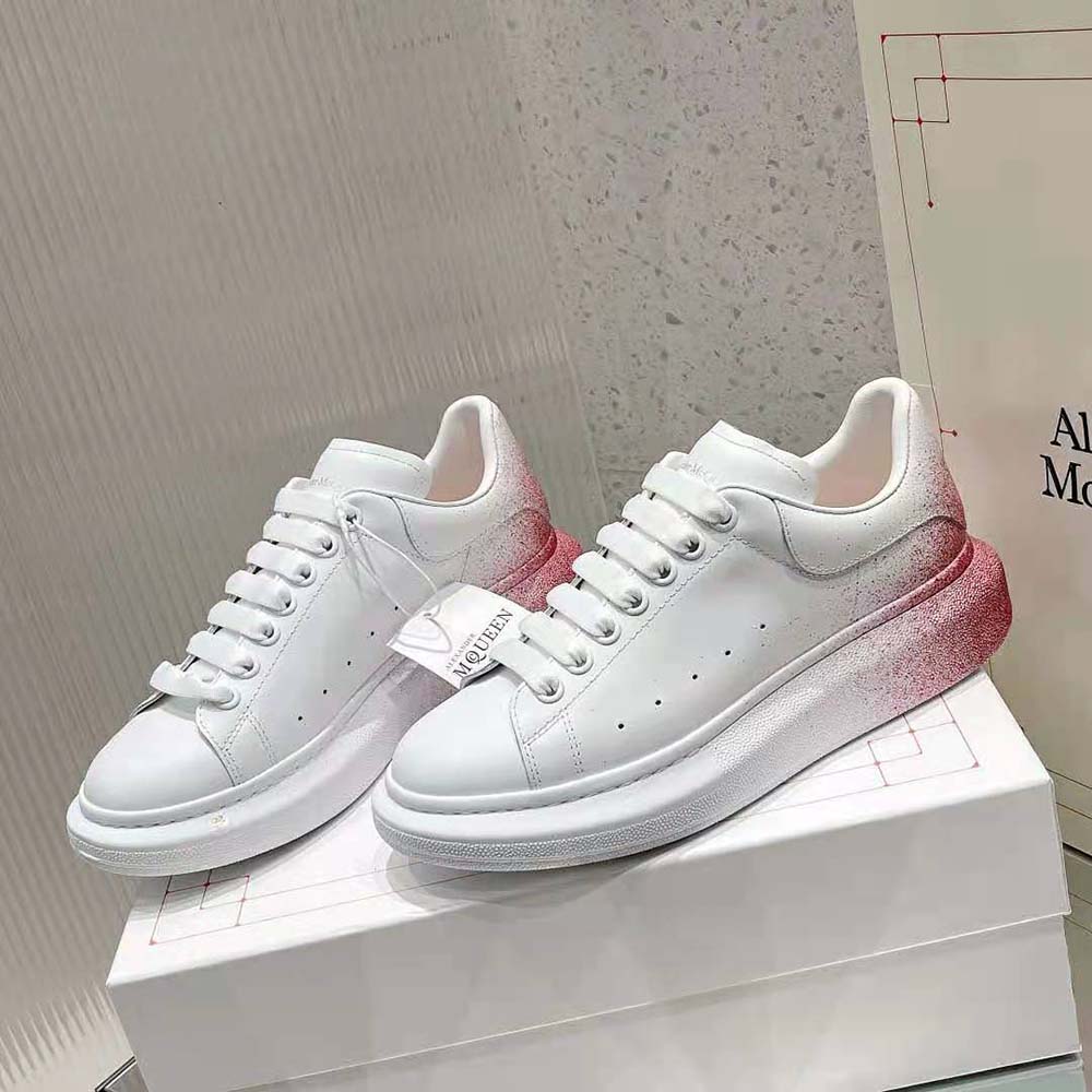 Overhead view showing chunky sole of Alexander Mcqueen Women Oversized Sneaker