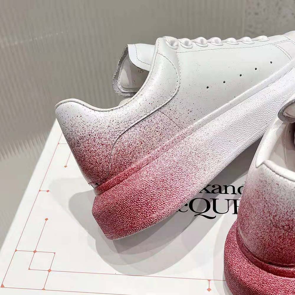 Alexander Mcqueen Women Oversized Sneaker in White/Pink - image 7