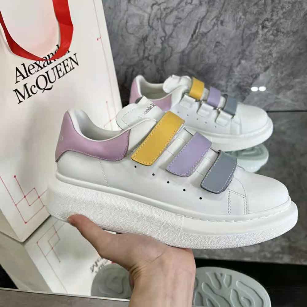 Alexander Mcqueen Women Oversized Triple Strap Sneaker in Multicolor - image 5