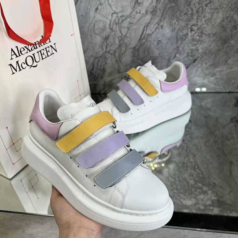 Alexander Mcqueen Women Oversized Triple Strap Sneaker in Multicolor - image 4