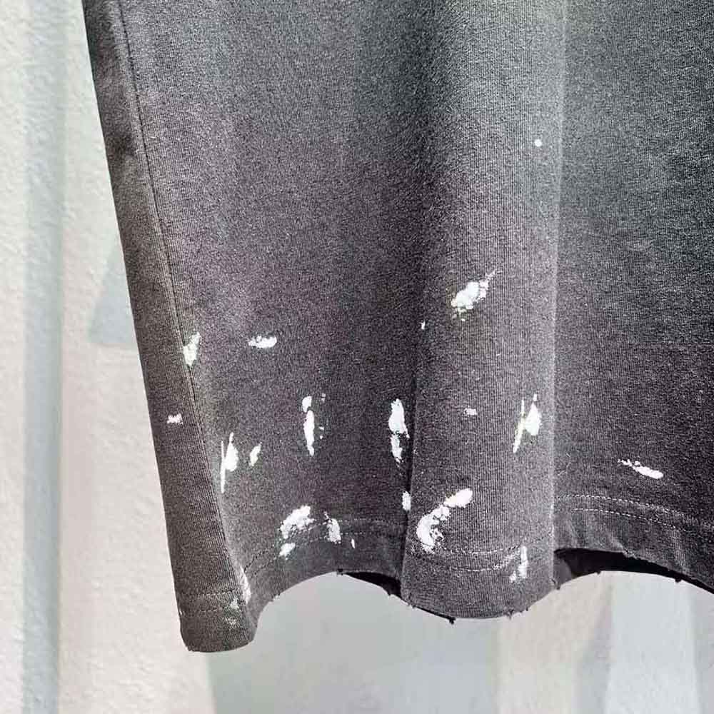 Balenciaga Women Metal T-Shirt Oversized in Black Vintage Jersey - image 10