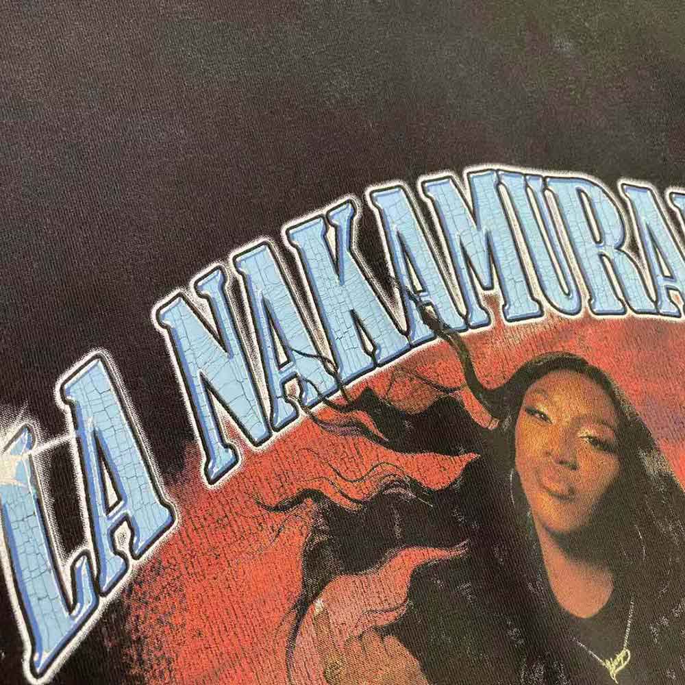 Balenciaga Women Music Aya Nakamura Merch T-shirt Large Fit in Black - image 9