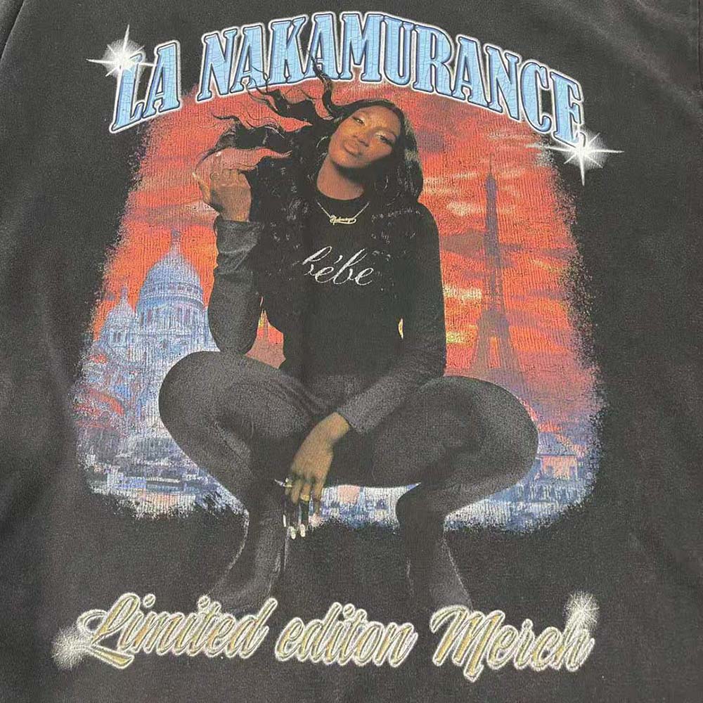 Balenciaga Women Music Aya Nakamura Merch T-shirt Large Fit in Black - image 8