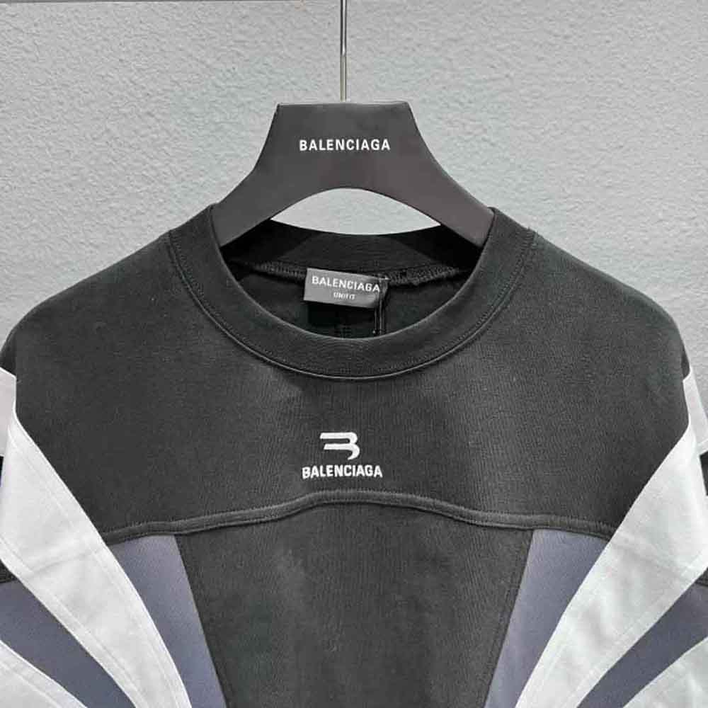 Balenciaga Women Sporty B Tracksuit T-Shirt in Black - image 6