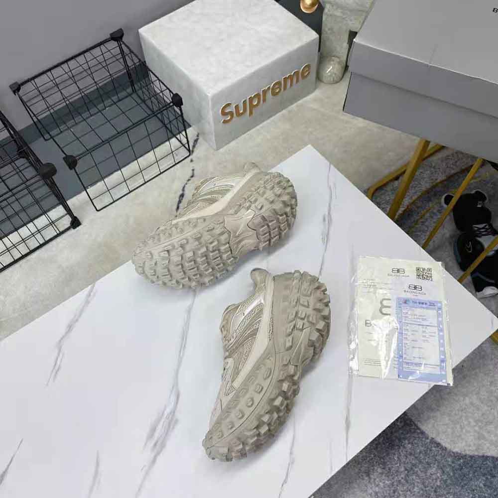 Balenciaga Unisex Defender Sneaker in Beige Mesh and Nylon - image 8