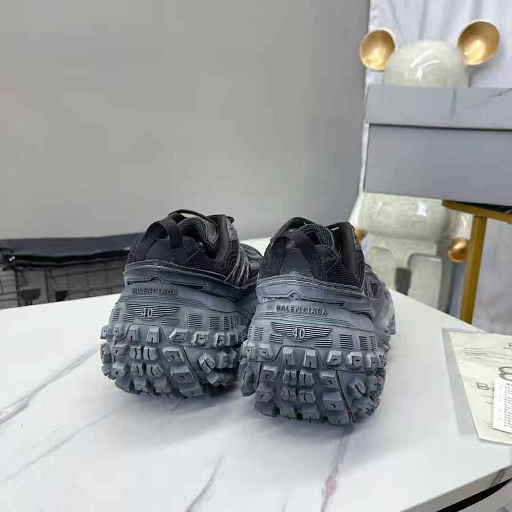Balenciaga Unisex Defender Sneaker in Black Mesh and Nylon - image 10