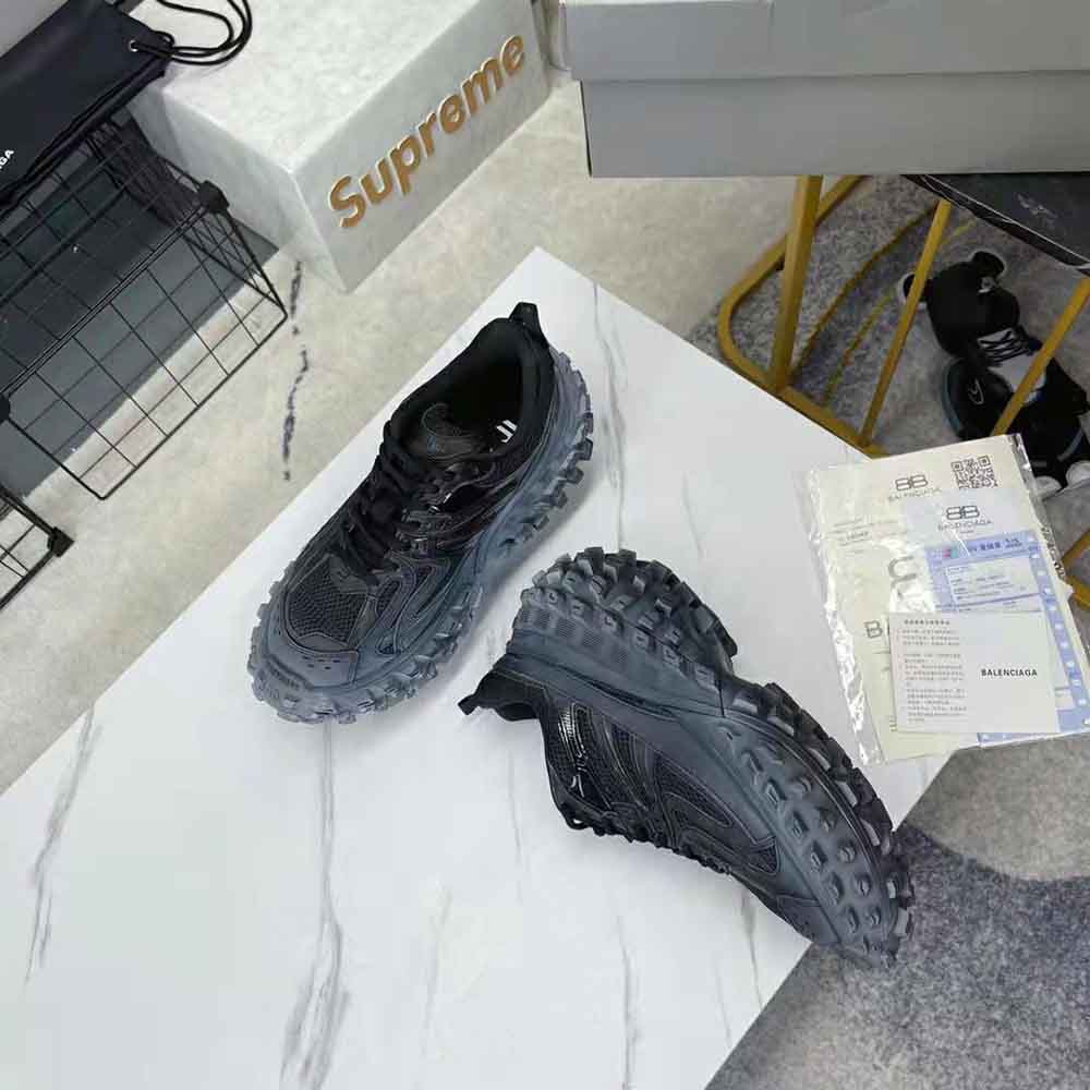 Balenciaga Unisex Defender Sneaker in Black Mesh and Nylon - image 7