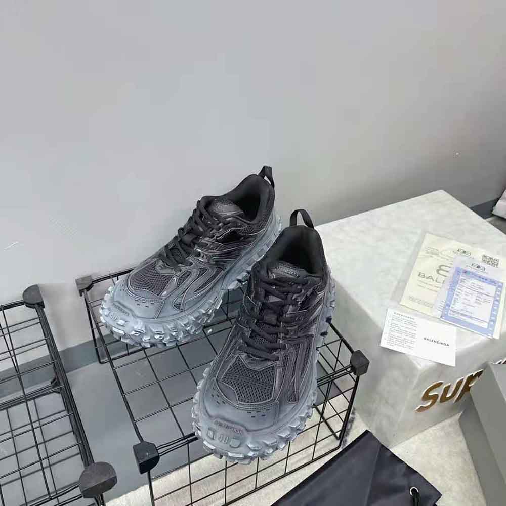Balenciaga Unisex Defender Sneaker in Black Mesh and Nylon - image 6