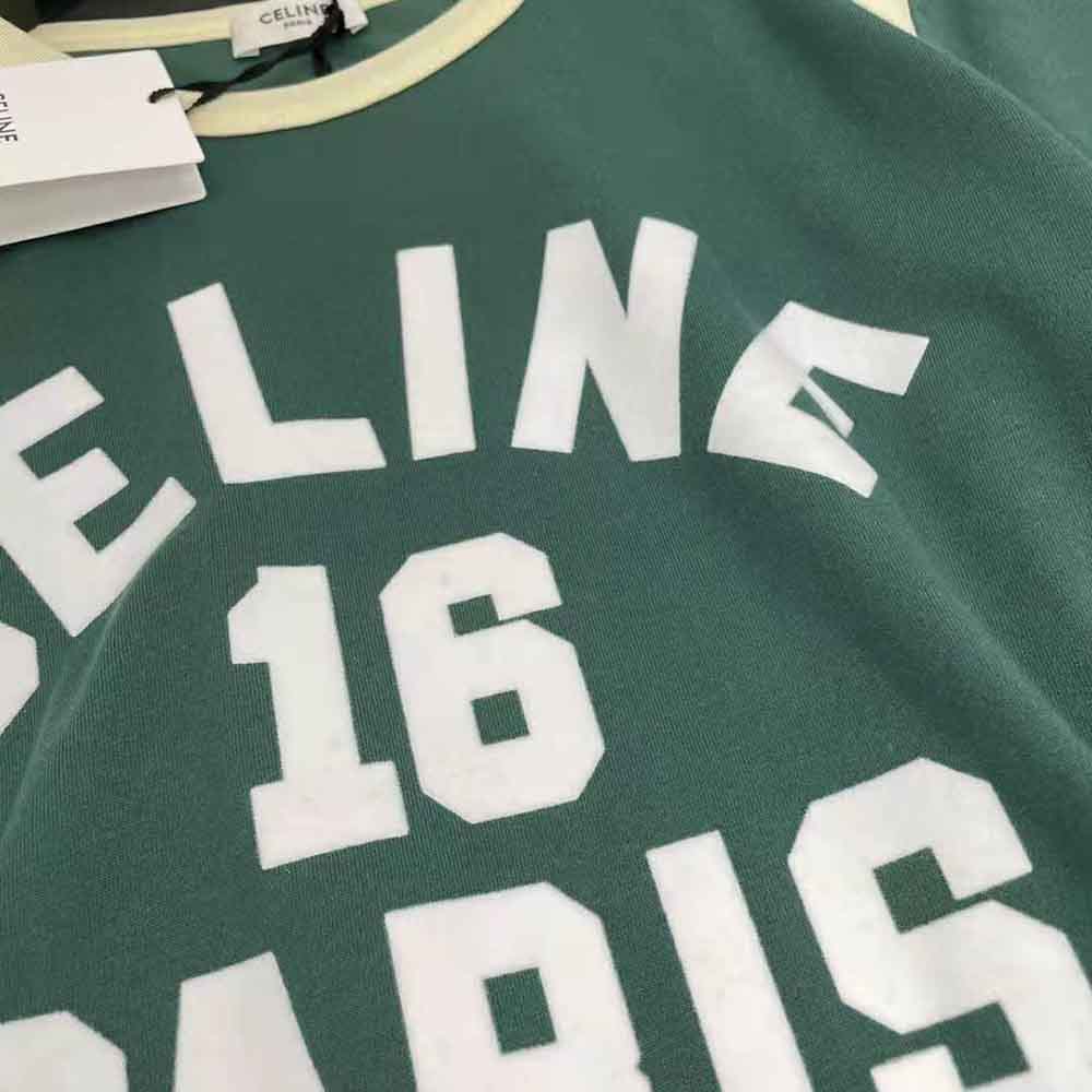 Celine Women 16 Boxy T-shirt in Cotton Jersey - image 10