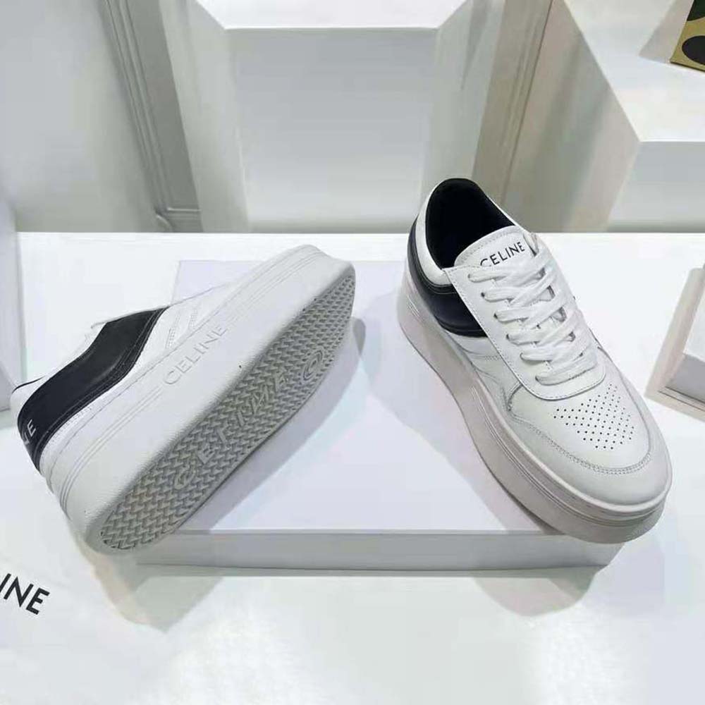 Celine Women Block Sneakers with Wedge Outsole in Calfskin - image 8