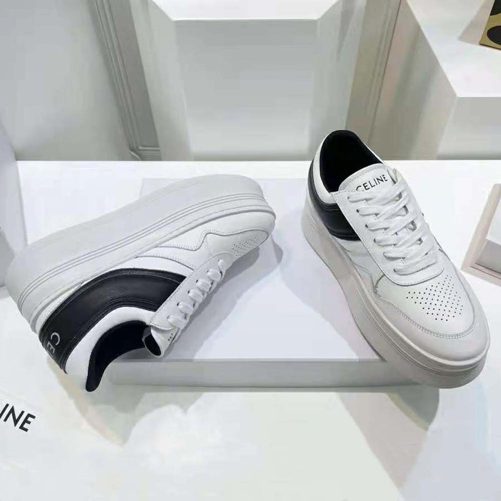 Celine Women Block Sneakers with Wedge Outsole in Calfskin - image 7