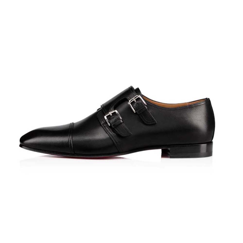 Side profile of Christian Louboutin Men Mortimer in Calf Leather-Black