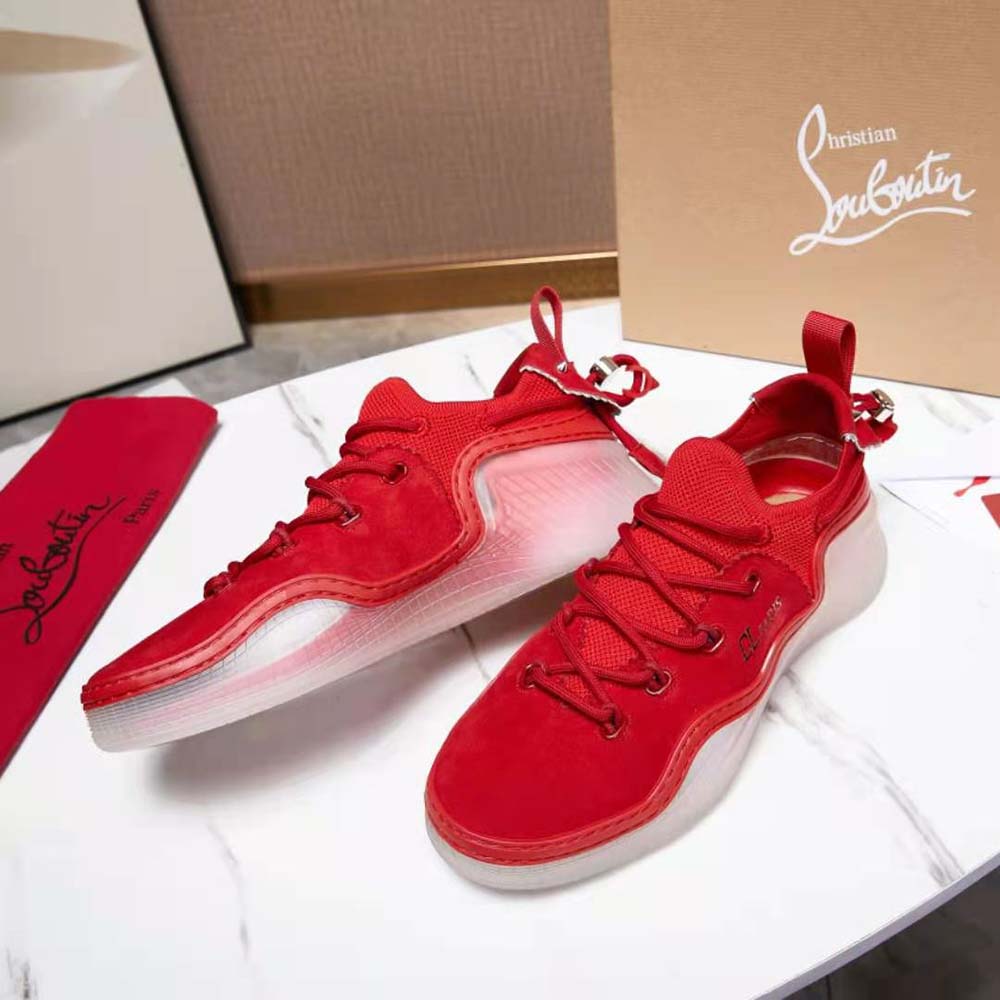 Christian Louboutin Women Arpoador Donna in Suede Leather-Red - image 5