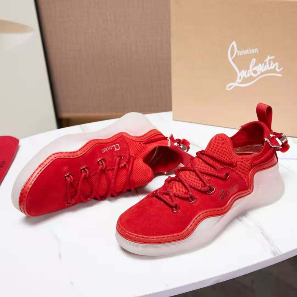 Christian Louboutin Women Arpoador Donna in Suede Leather-Red - image 6