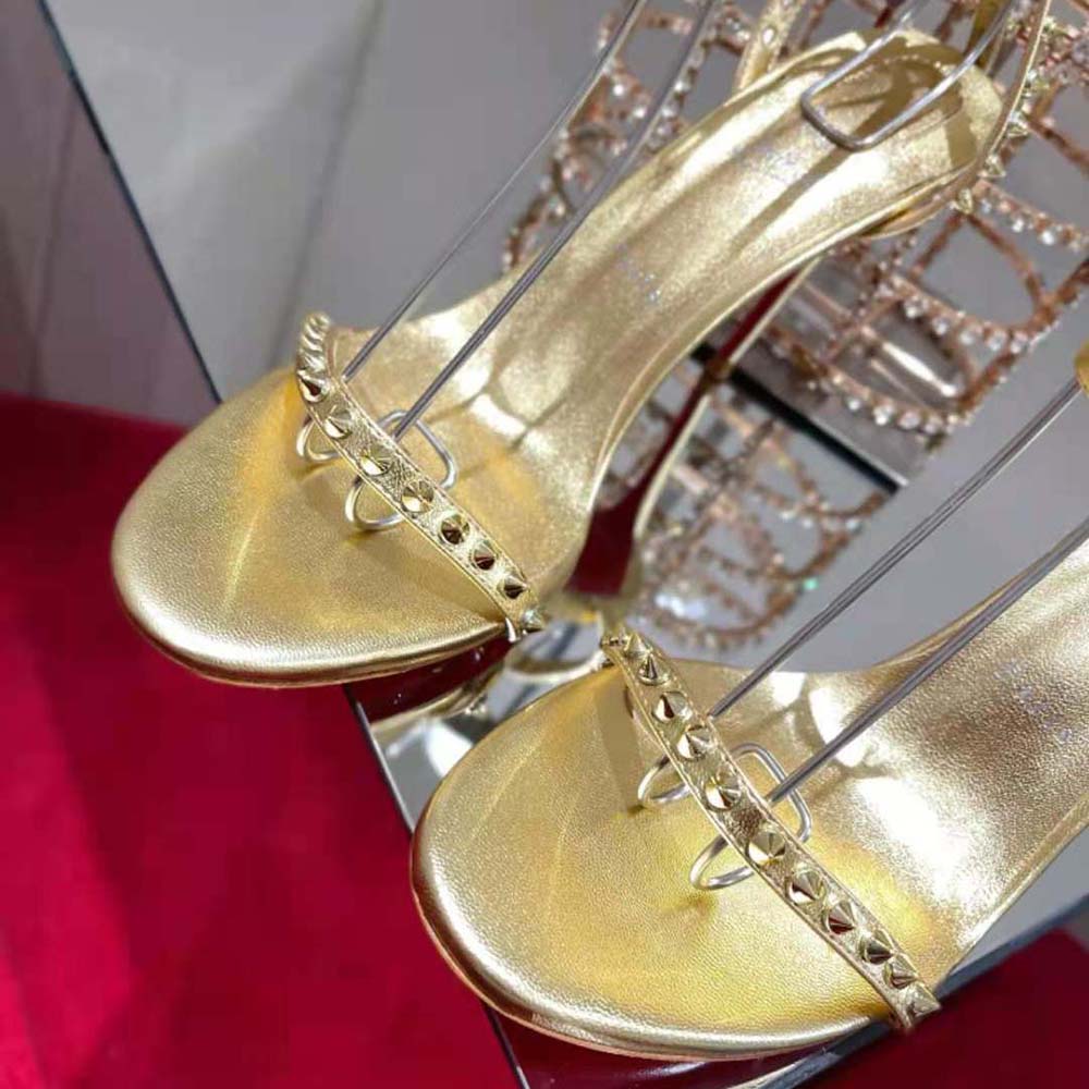 Christian Louboutin Women So Me 100 mm Heel Height-Gold - image 8