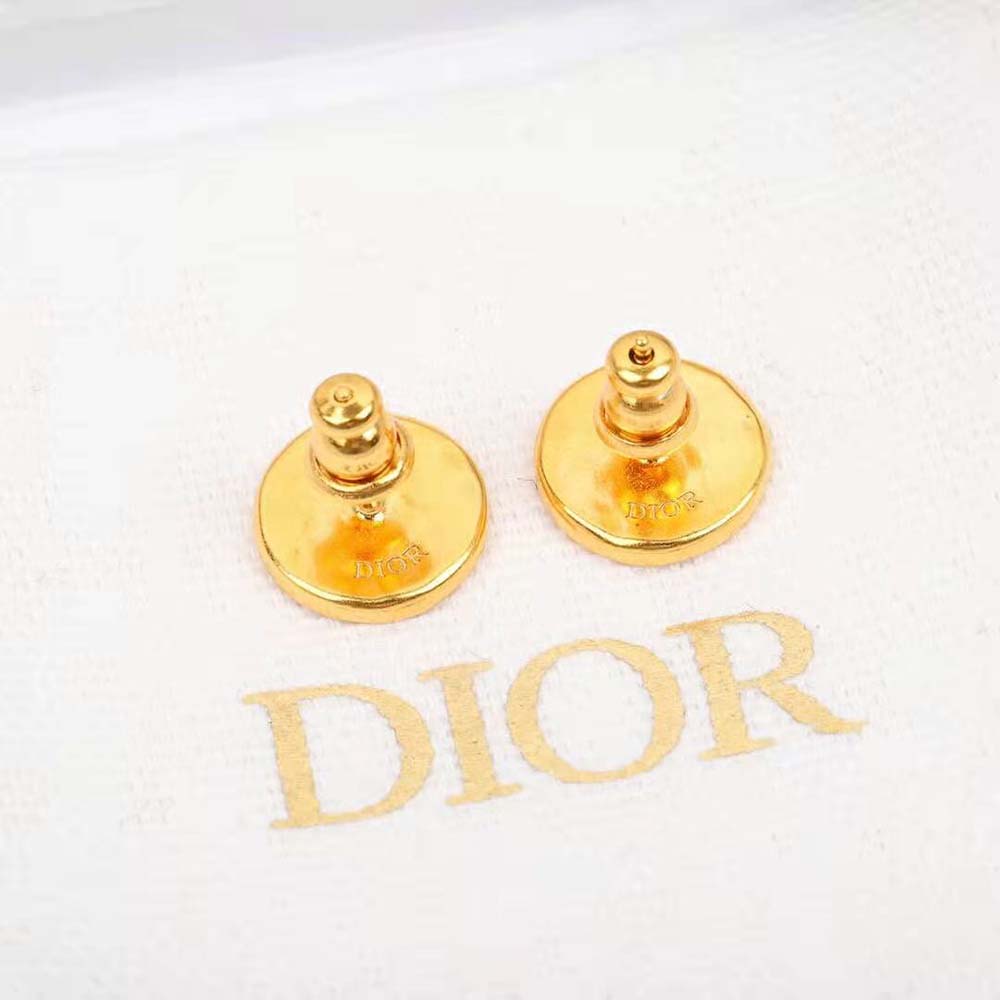 Dior Women 30 Montaigne Stud Earrings Gold-Finish Metal - image 5