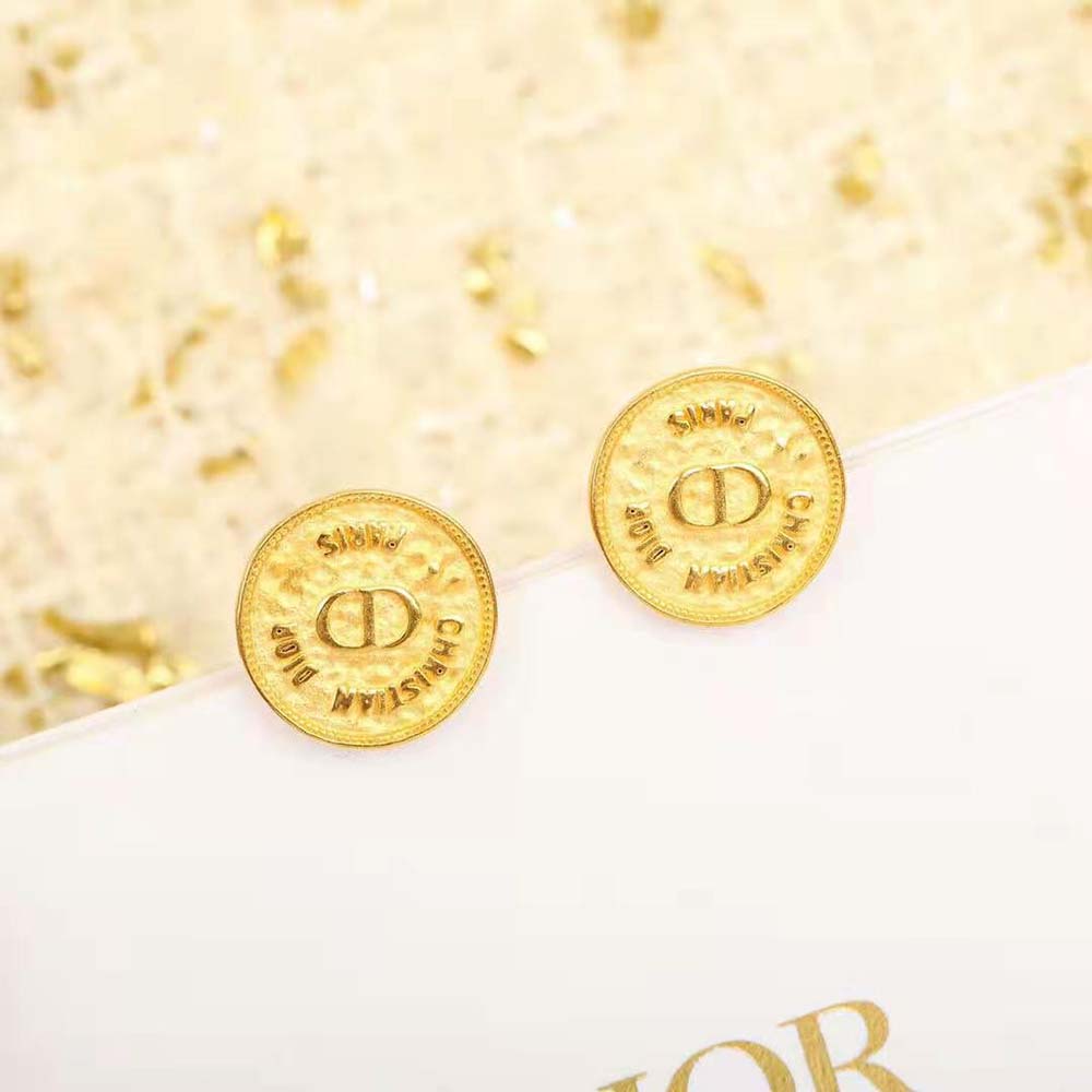 Dior Women 30 Montaigne Stud Earrings Gold-Finish Metal - image 4