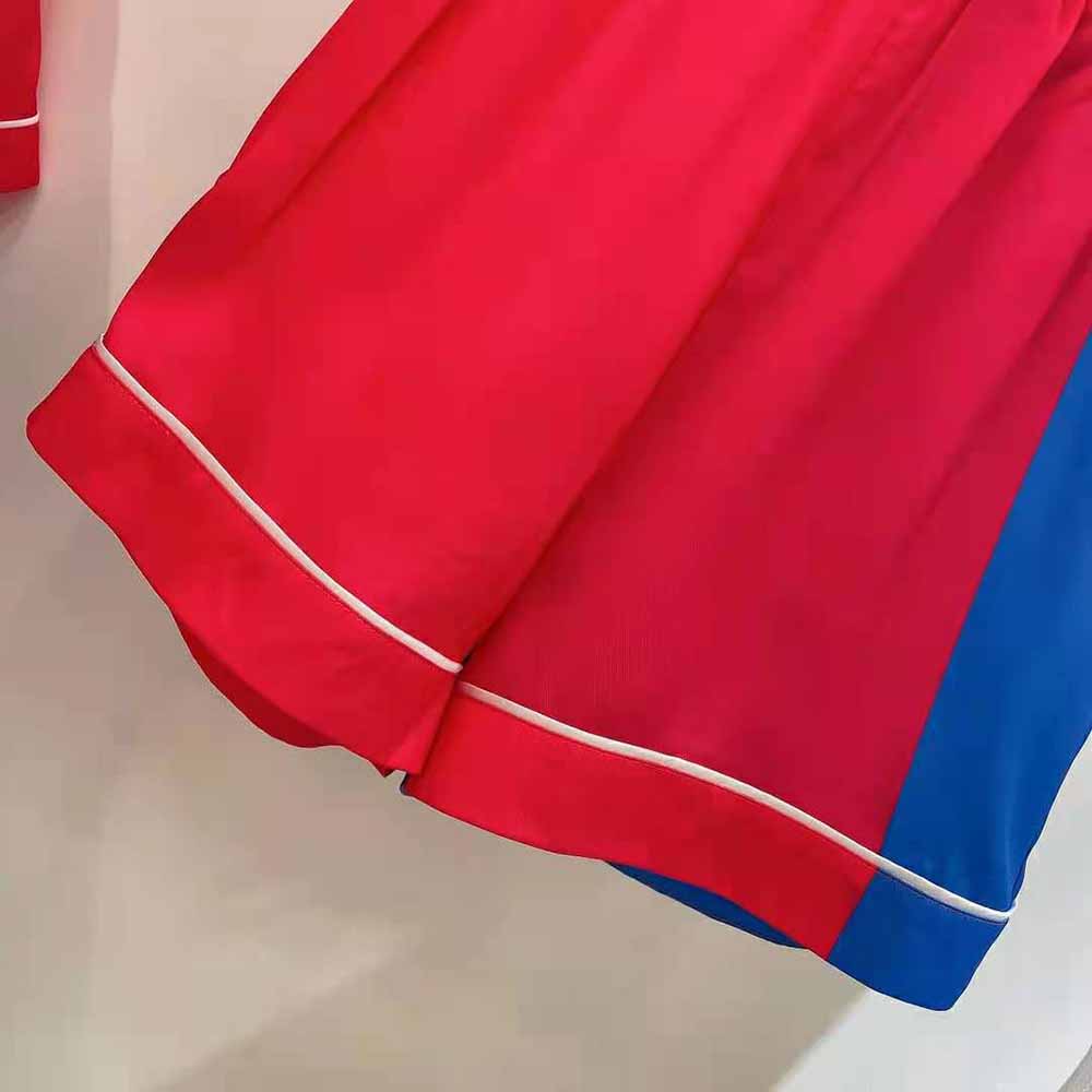 Dior Women Chez Moi Shorts Bright Pink and Fluorescent Blue Silk Twill - image 6
