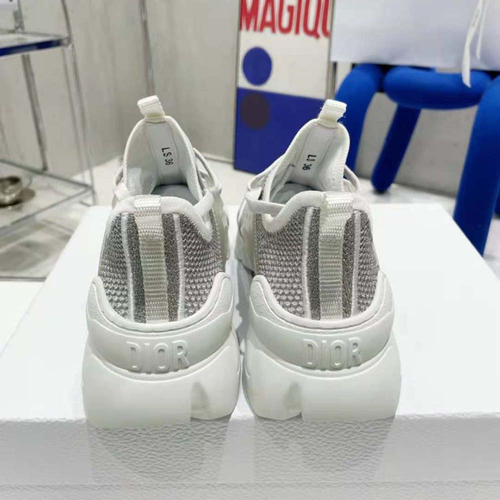 Dior Women D-Connect Sneaker Silver-Tone Laminated Mesh - image 8