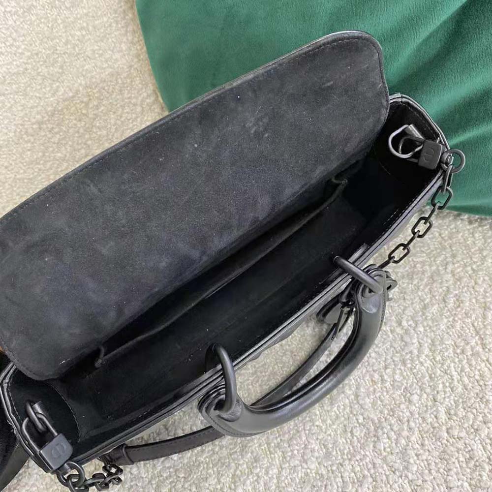 Dior Women Lady D-Joy Bag Black Cannage Calfskin with Diamond Motif - image 8