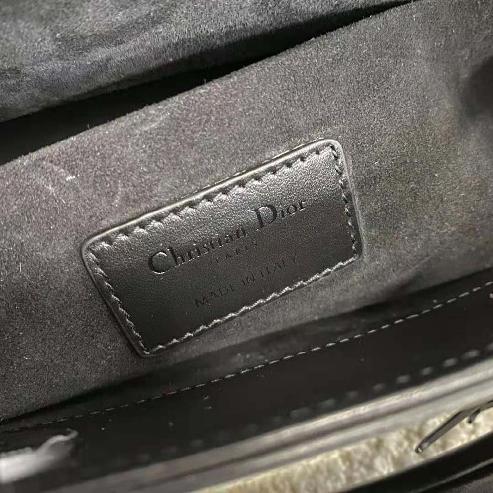 Dior Women Lady D-Joy Bag Black Cannage Calfskin with Diamond Motif - image 10