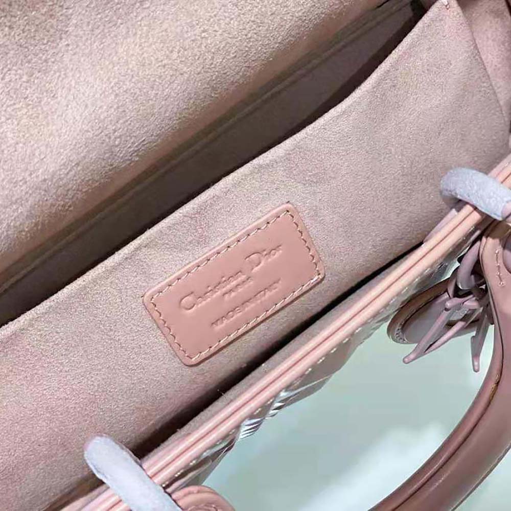 Dior Women Lady D-Joy Bag Rose Des Vents Cannage Calfskin with Diamond Motif - image 10