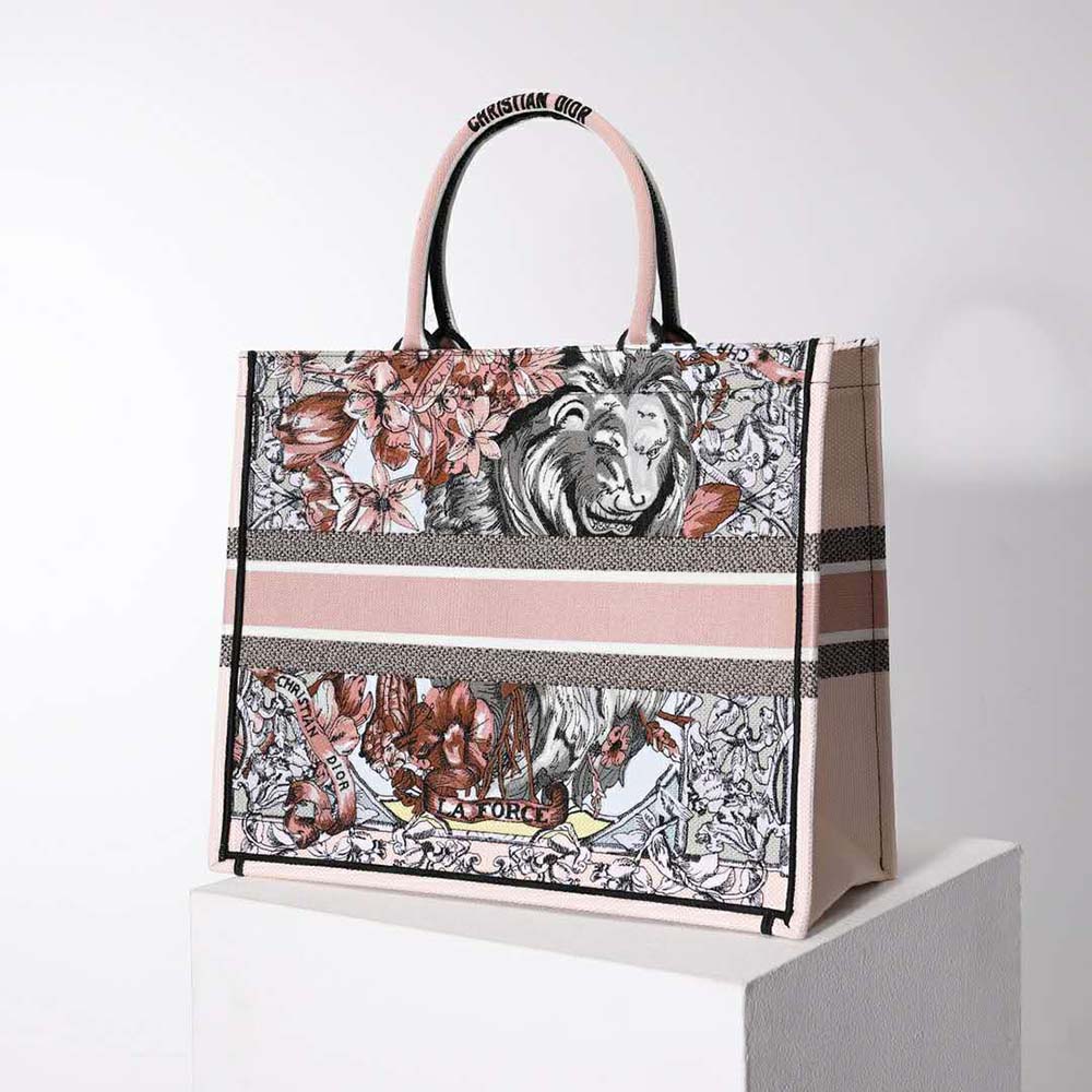 Dior Women Large Dior Book Tote Multicolor La Force Embroidery - image 4