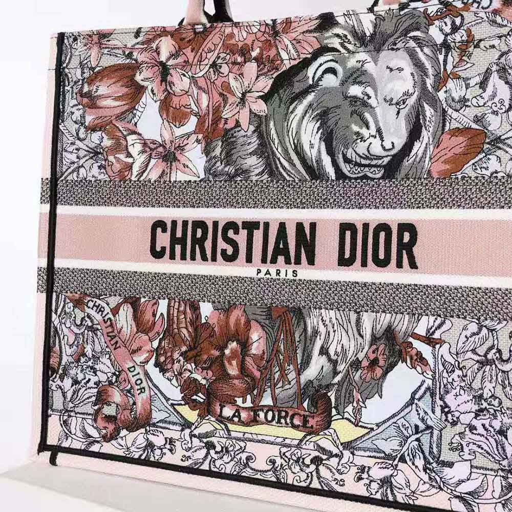 Dior Women Large Dior Book Tote Multicolor La Force Embroidery - image 10