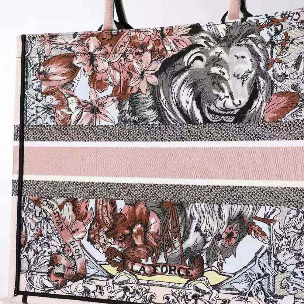 Dior Women Large Dior Book Tote Multicolor La Force Embroidery - image 6