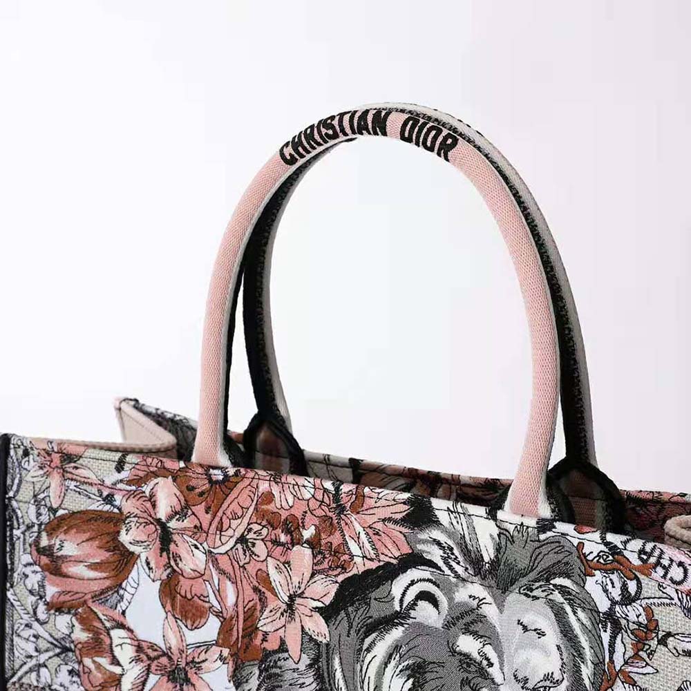 Dior Women Large Dior Book Tote Multicolor La Force Embroidery - image 5